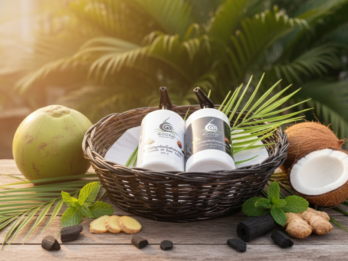 ครีมบำรุงผิวจากมะพร้าว 