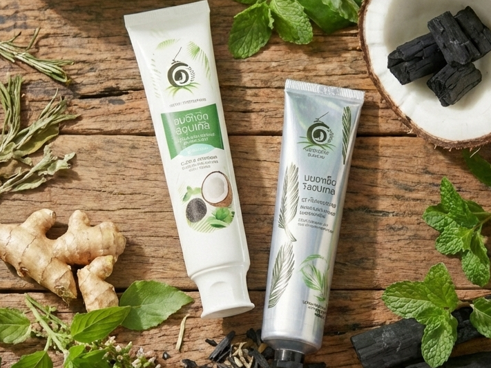 ยาสีฟันจากมะพร้าว